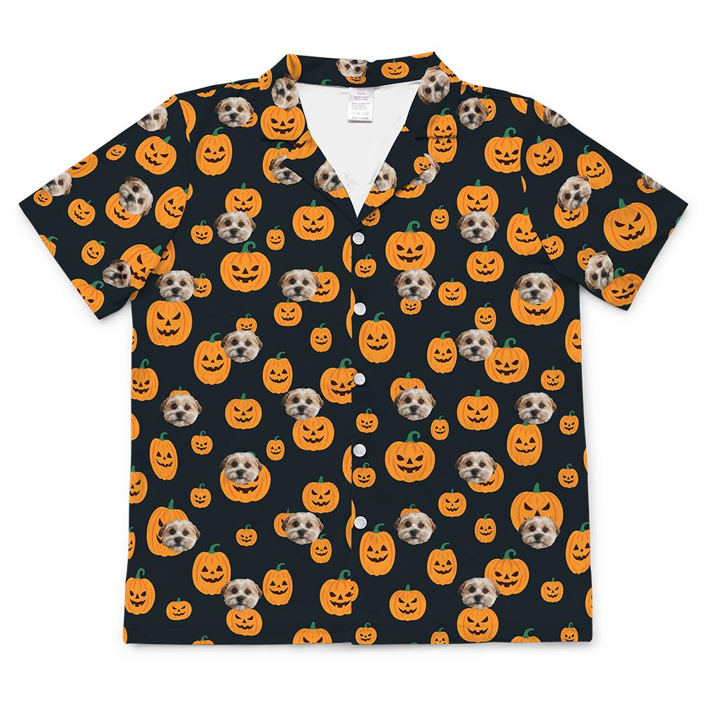 Jack-O-LanternsShortSleevePajamaShirt1PetPhoto