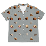 SlateGrayShortSleevePajamaShirt3Pets