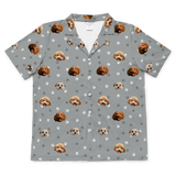SlateGrayPawsShortSleevePajamaShirt3Pets