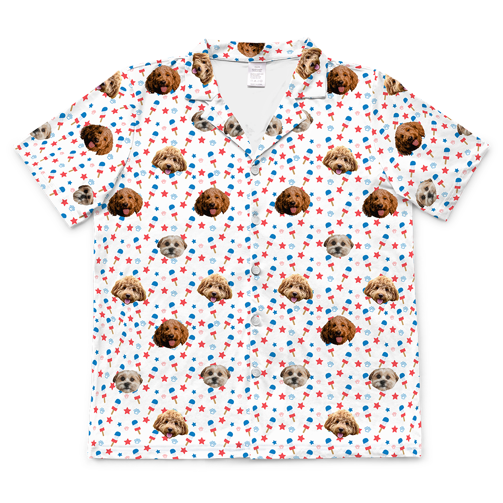 Stars&amp;PopsShortSleevePajamaShirt3Pets