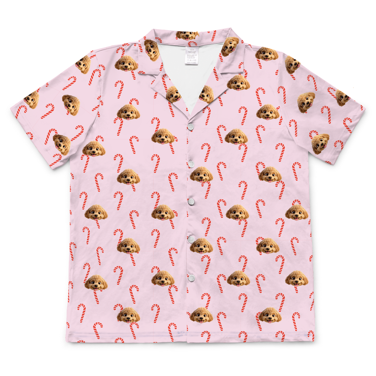 CandyCanesShortSleevePajamaShirt