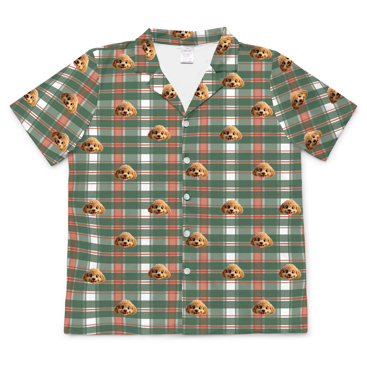 FlannelShortSleevePajamaShirt