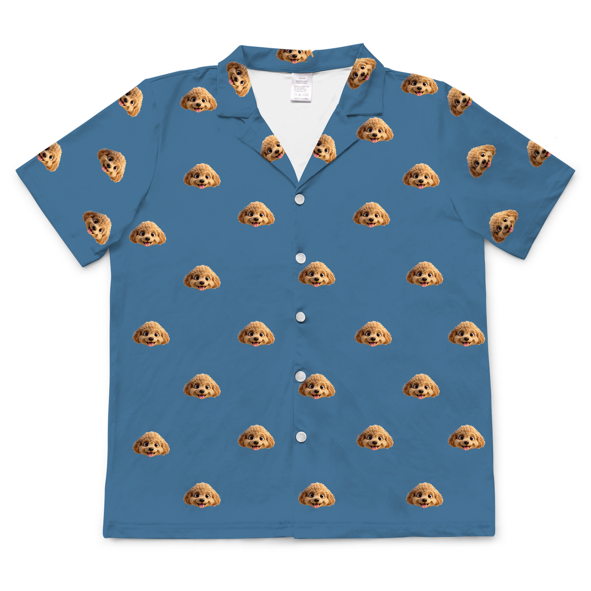 SolidBlueShortSleevePajamaShirt