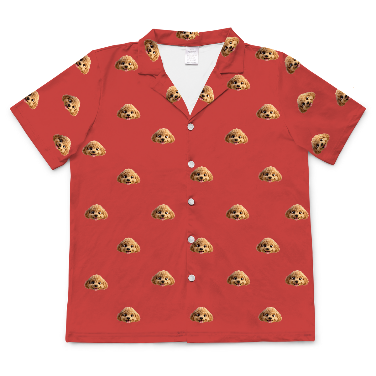 SolidRedShortSleevePajamaShirt