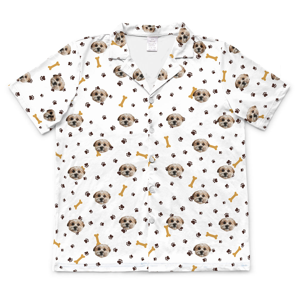 PawsandBonesShortSleevePajamaShirtOnly1PetImage