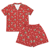 This is a pajama set which contains a short sleeve shirt with buttons and a short pajama[BemineShortSleevePajamaShirt&ShortsSet($79.00)]