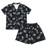 This is a pajama set which contains a short sleeve shirt with buttons and a short pajama[ILoveDadShortSleevePajamaShirt&ShortsSet]