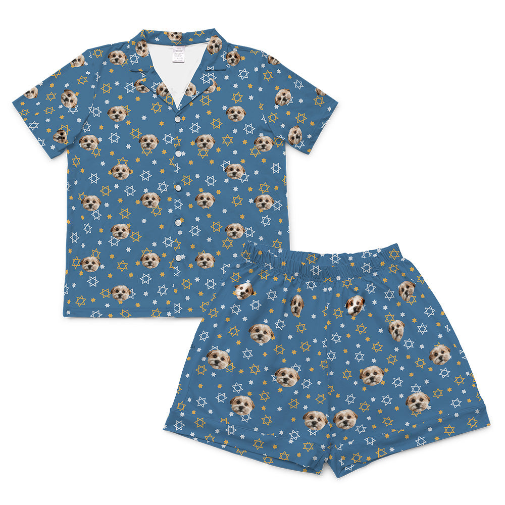 StarofDavidShortSleevePajamaShirt&ShortsSet($59.99)