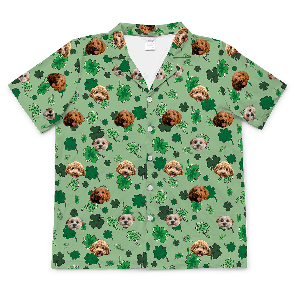 ShamrocksShortSleevePajamaShirt3Pets