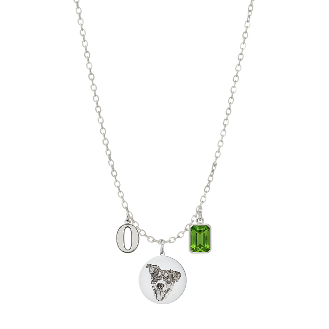 SilverDaintyEngravedPetMedallionCharm2