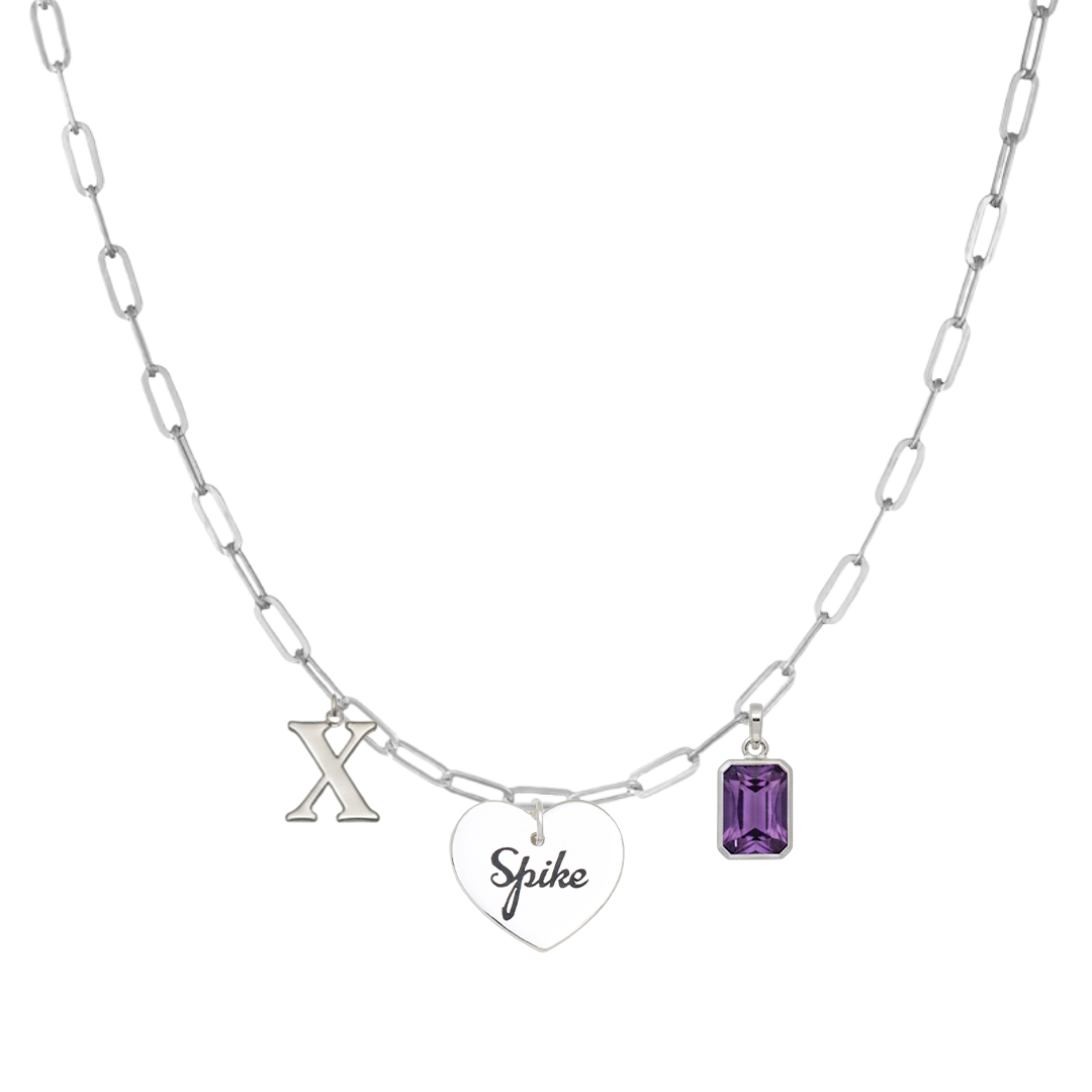 SilverPaperclipEngravedScriptHeartCharm2