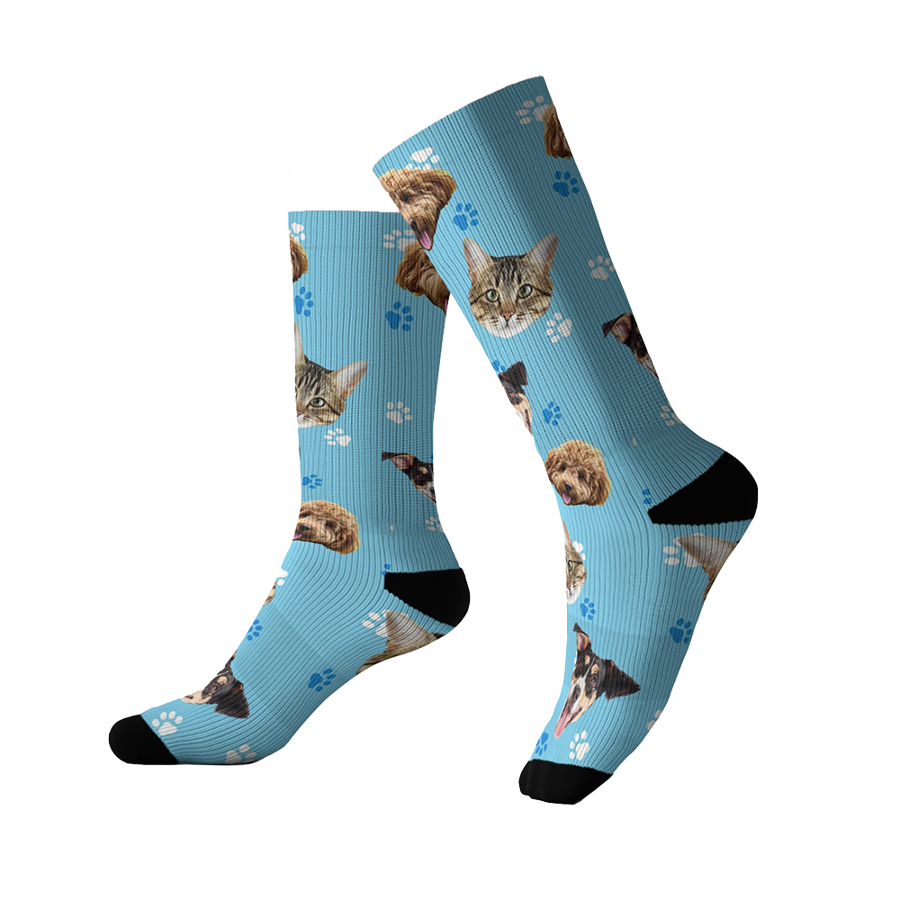 Custom Dog Pet Socks Create Personalized Pet Socks with Your Dog s Face Cuddle Clones