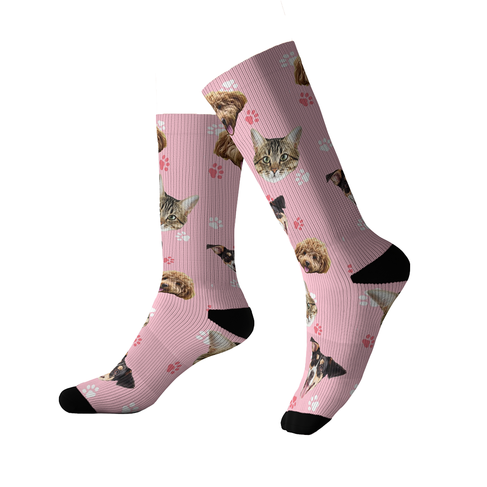 Custom Dog Pet Socks Create Personalized Pet Socks with Your Dog s Face Cuddle Clones