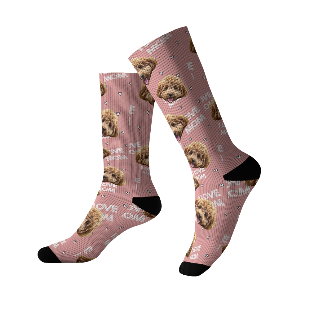 pink cute socks ilovemom