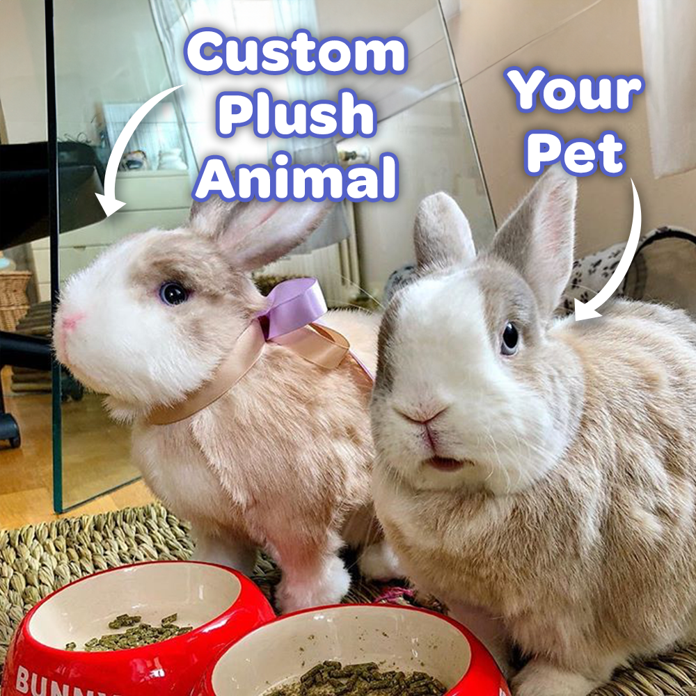 Bunny Stuffed Animal Custom Plush Bunny Creations for a Realistic Bunny Experience Cuddle Clones