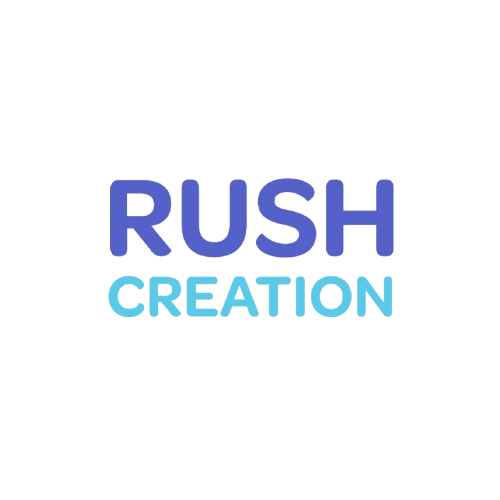 Plush Rush Creation logo. Highlight your rush orders or custom plush projects with this eye-catching design.