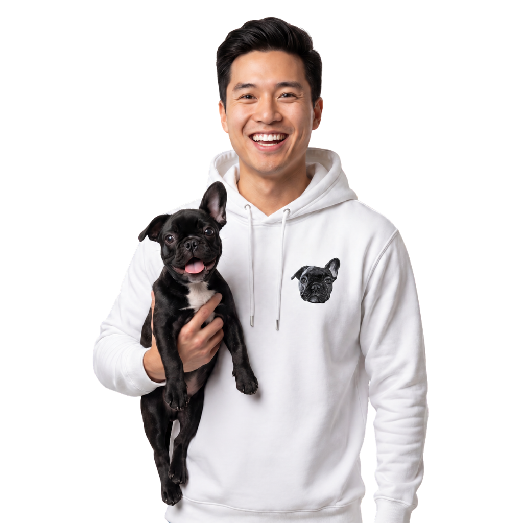 Custom Embroidered Hoodie With Your Pet's Face