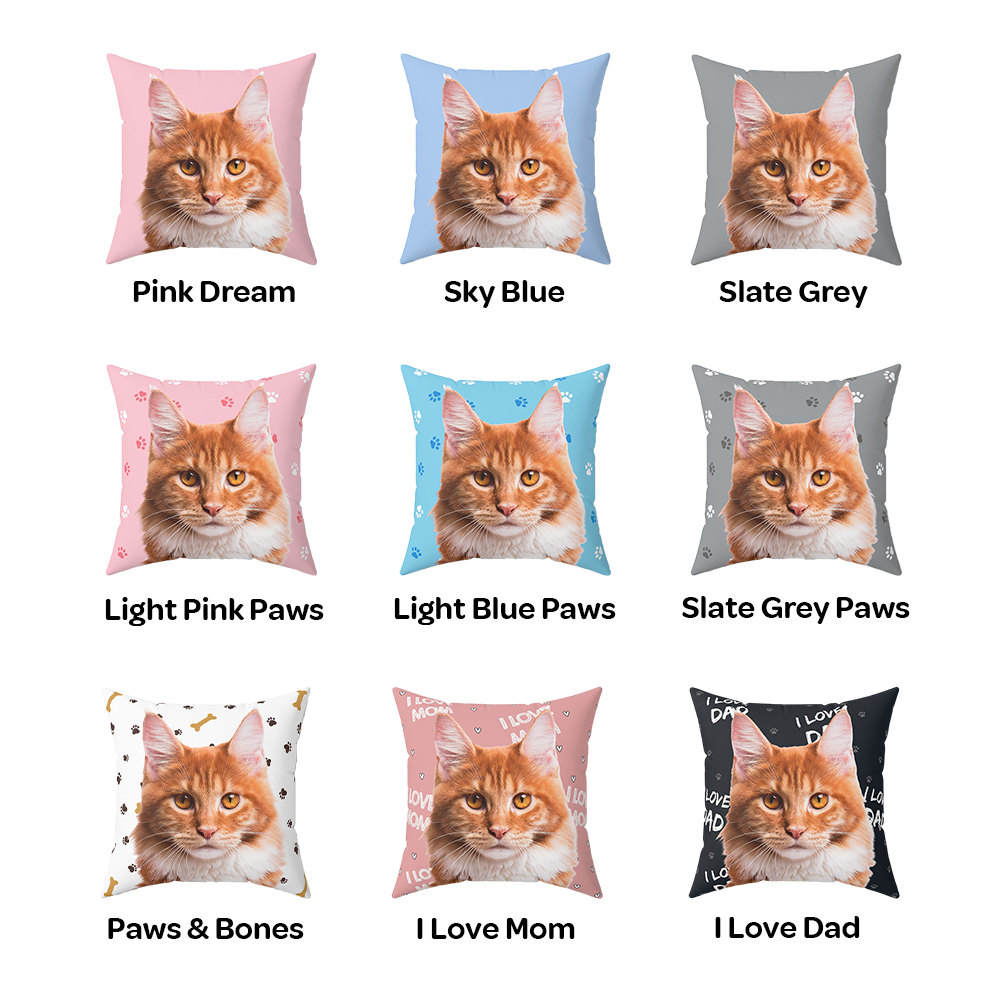 Customized Pet Art Pillow