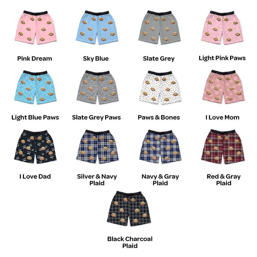 Customized  Pet Face Sweatshorts - 1 Pet