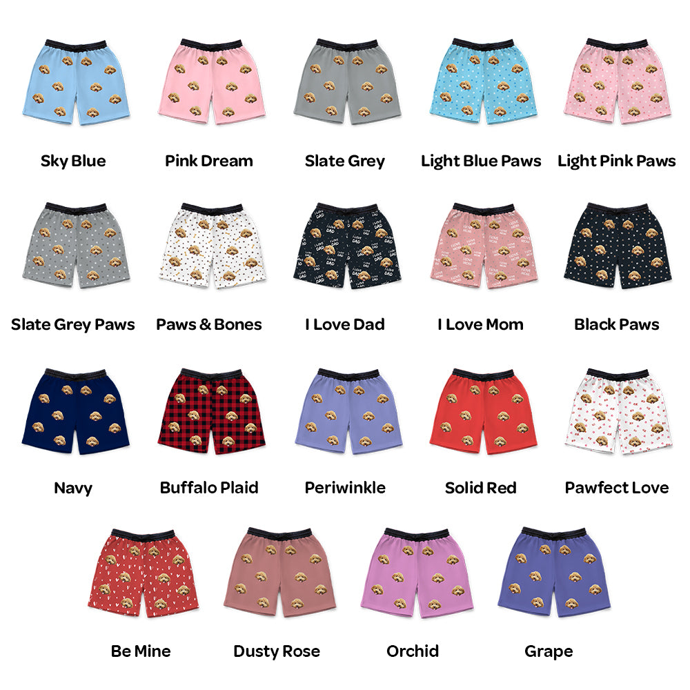 Customized  Pet Face Sweatshorts - 1 Pet