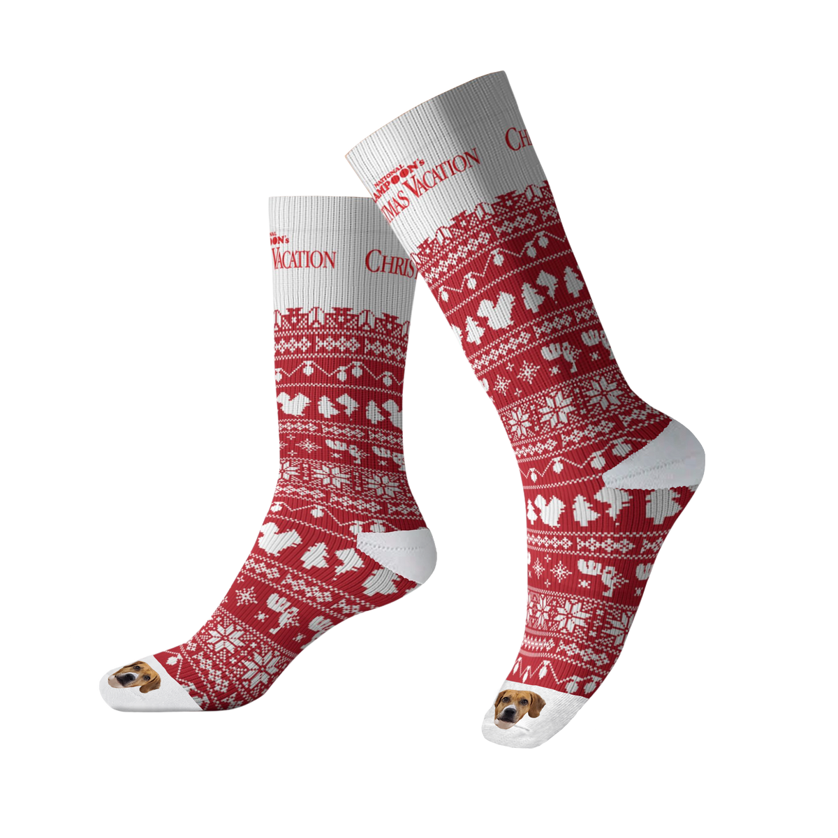 National Lampoon's Christmas Vacation Socks With Your Pet's Face