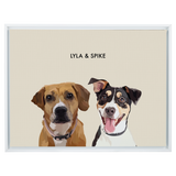 Beige18"x24"CanvasFrameWhite