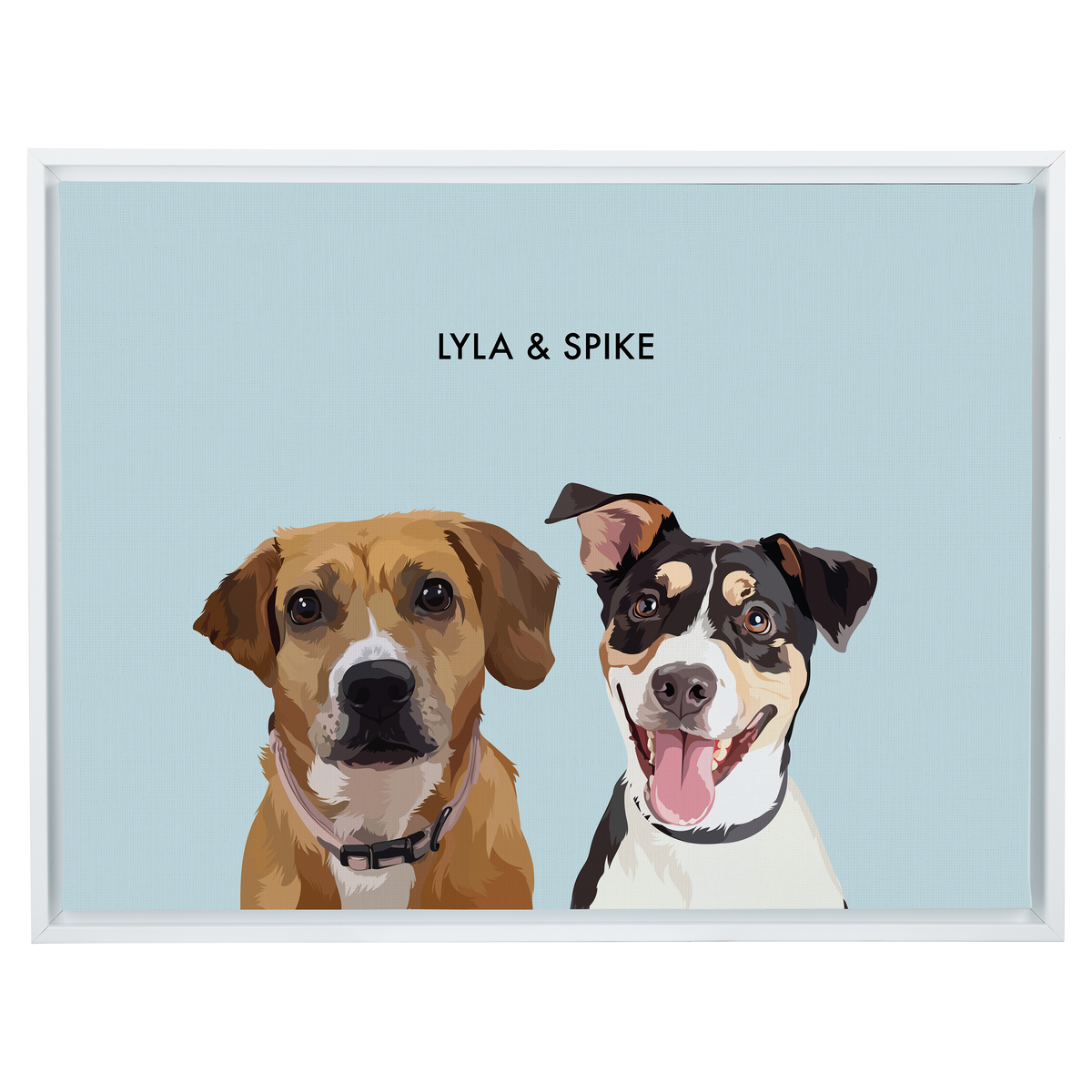 Custom Portrait for Two Pets