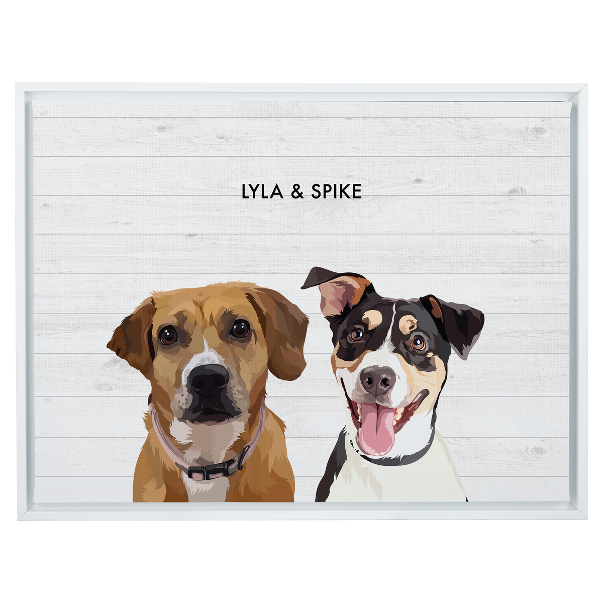 Shiplap18"x24"CanvasFrameWhite