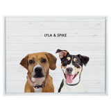 Shiplap18"x24"CanvasFrameWhite