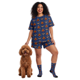 Wonder Woman Relaxed T-Shirt Set Pajamas with Your Pet’s Face