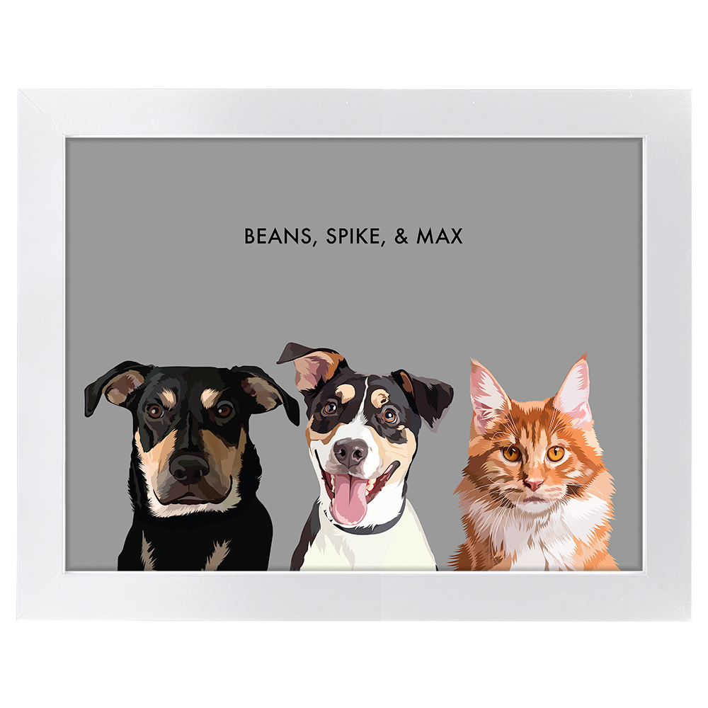 GrayGalleryPaperFramedWhite3Pets