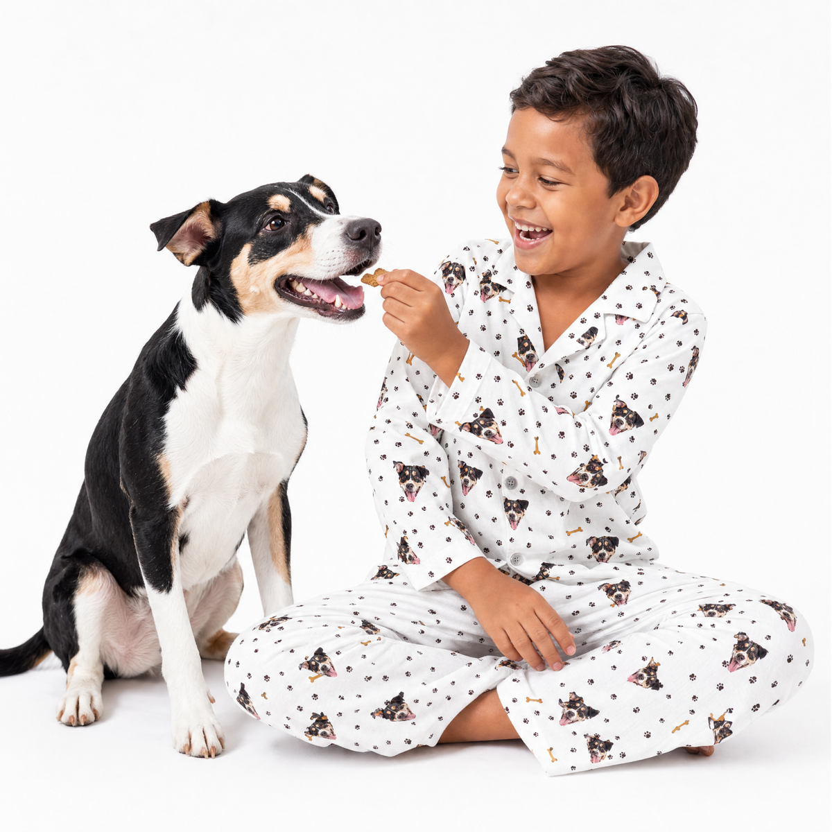 Kids Custom Pet Face Pajamas