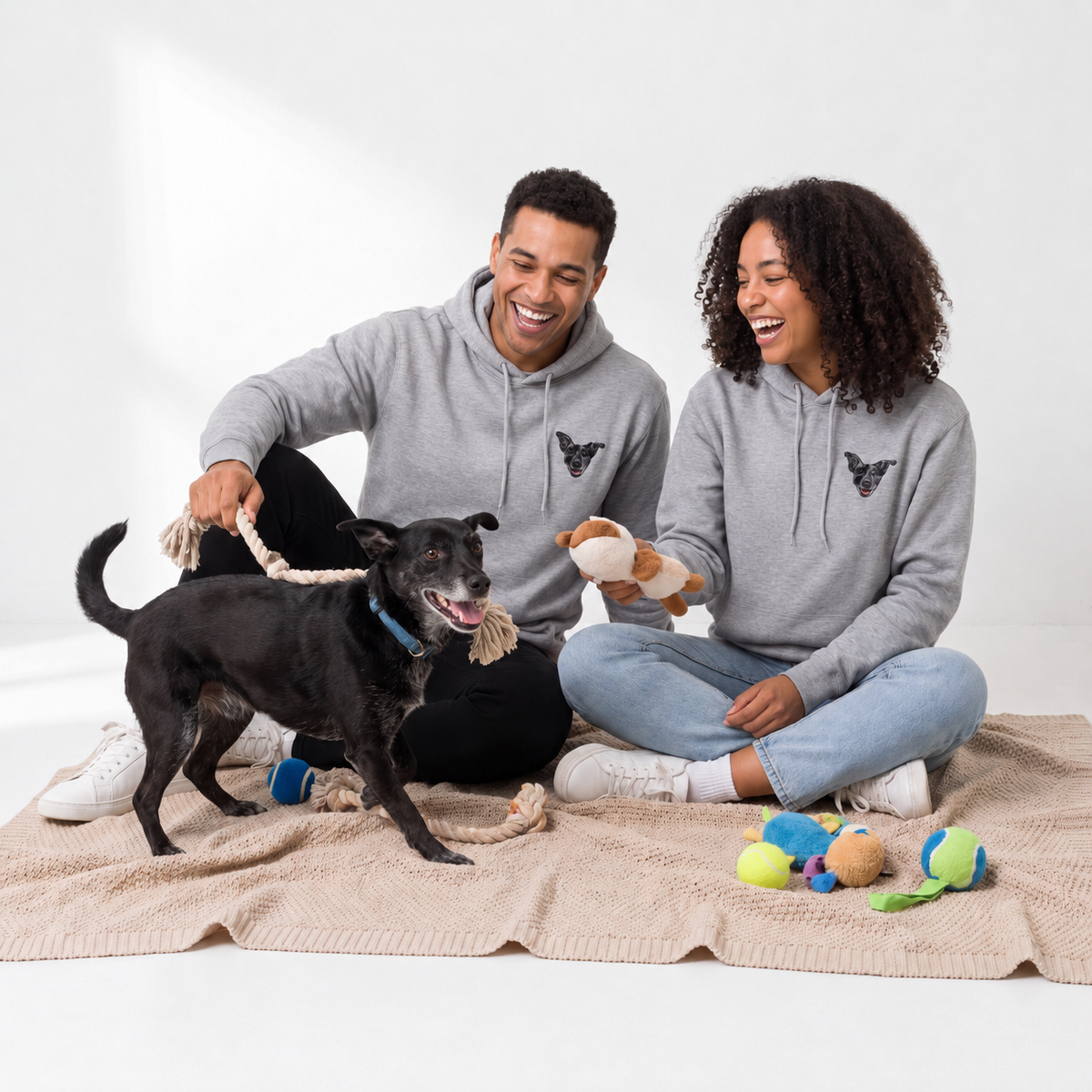 Custom Embroidered Hoodie With Your Pet's Face