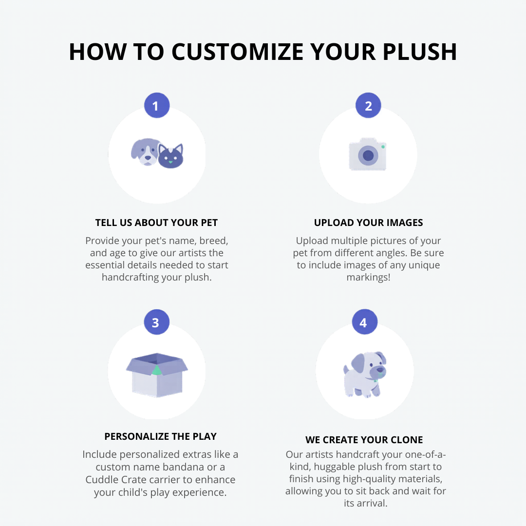 Step-by-step guide on how to customize a plush cuddle clone