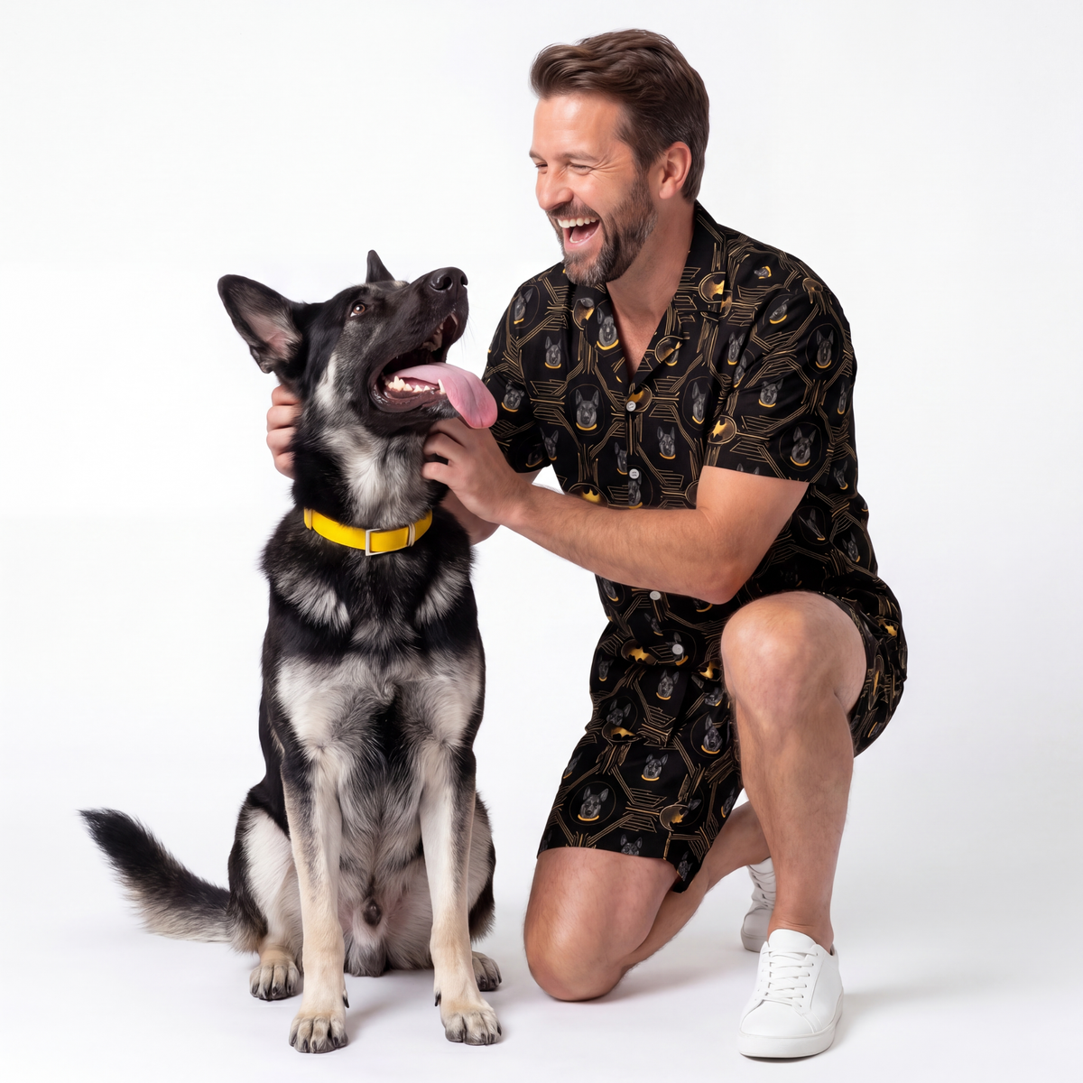 Men's Batman Pajamas with Your Pet's Face