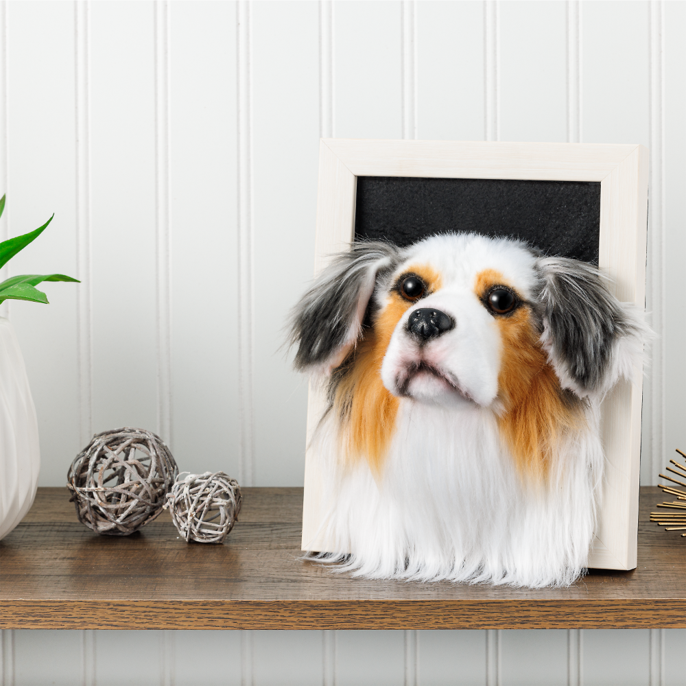 Custom Framed Plush Pet Portrait