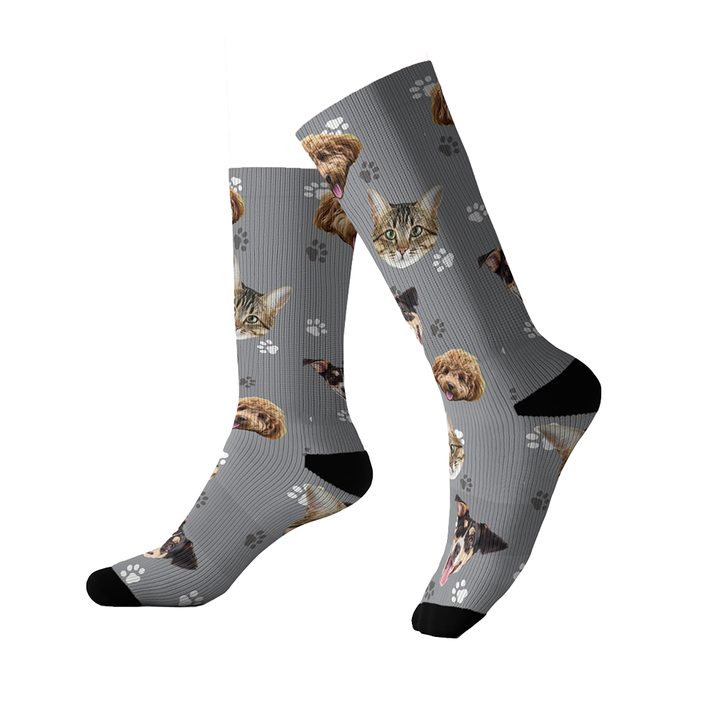 Custom Dog Pet Socks Create Personalized Pet Socks with Your Dog s Face Cuddle Clones