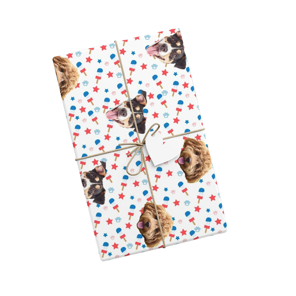 Custom dog wrapping paper online