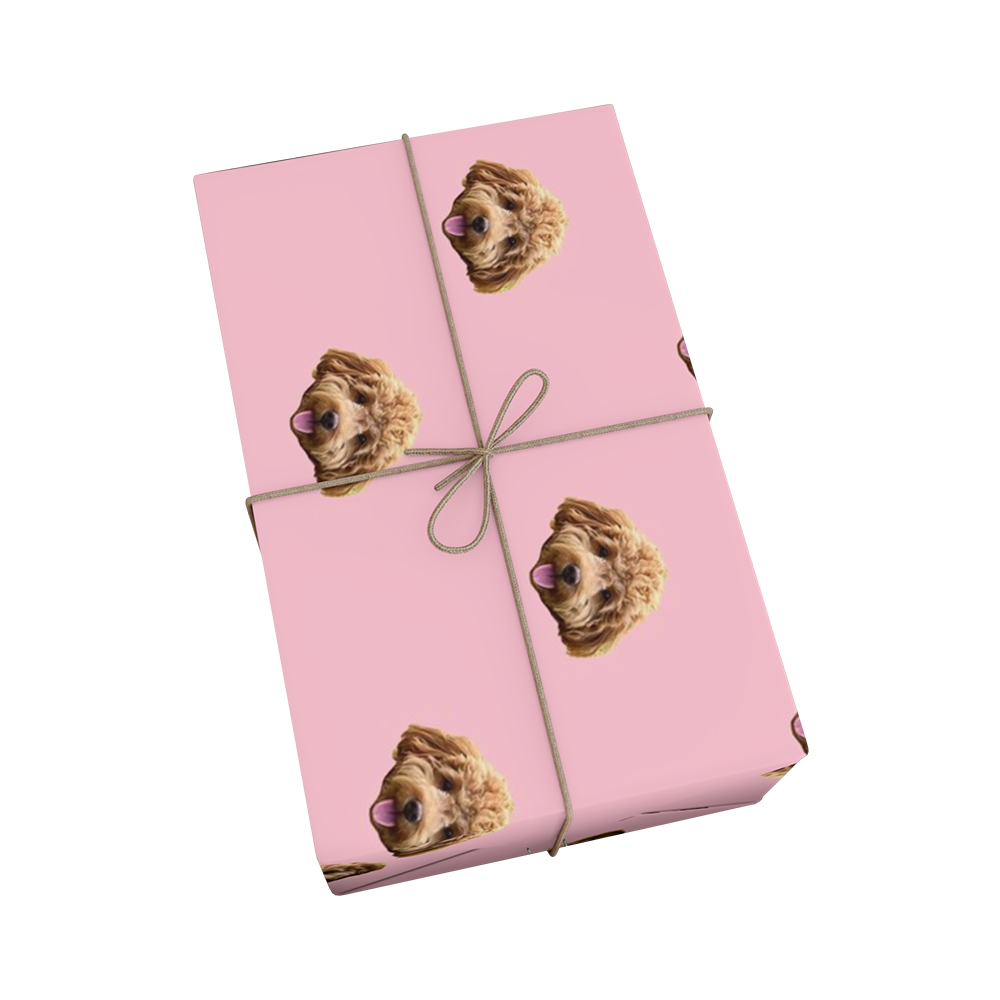 Customized Pet Face Wrapping Paper - 1 Pet